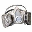 3M Half Facepiece Disposable Respirator Assembly 5303, Organic Vapor/Acid Gas Respiratory Protection, Large